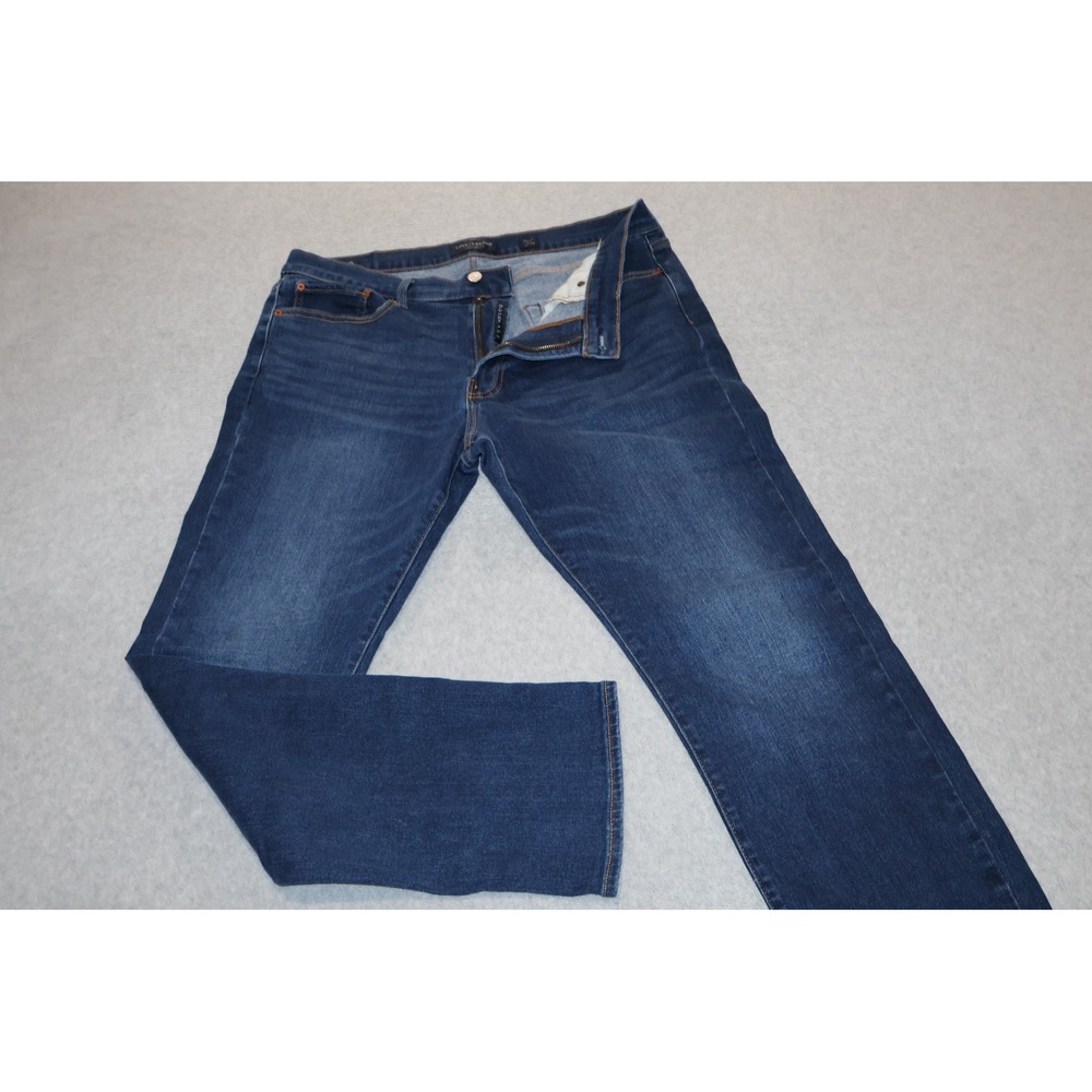 Lucky Brand 410 Athletic Slim Jeans Mens 36x32 Blue Denim Pants Cotton Blend